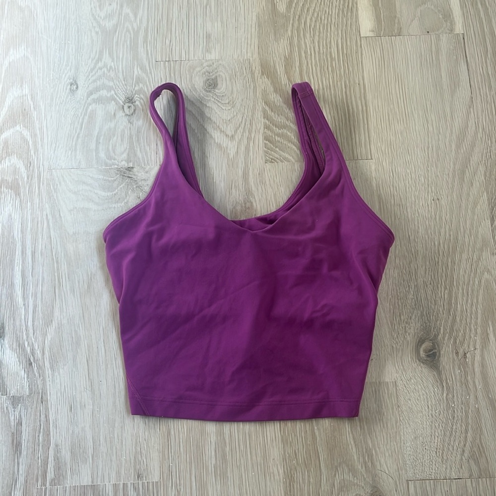 magenta lululemon align tank, size 6